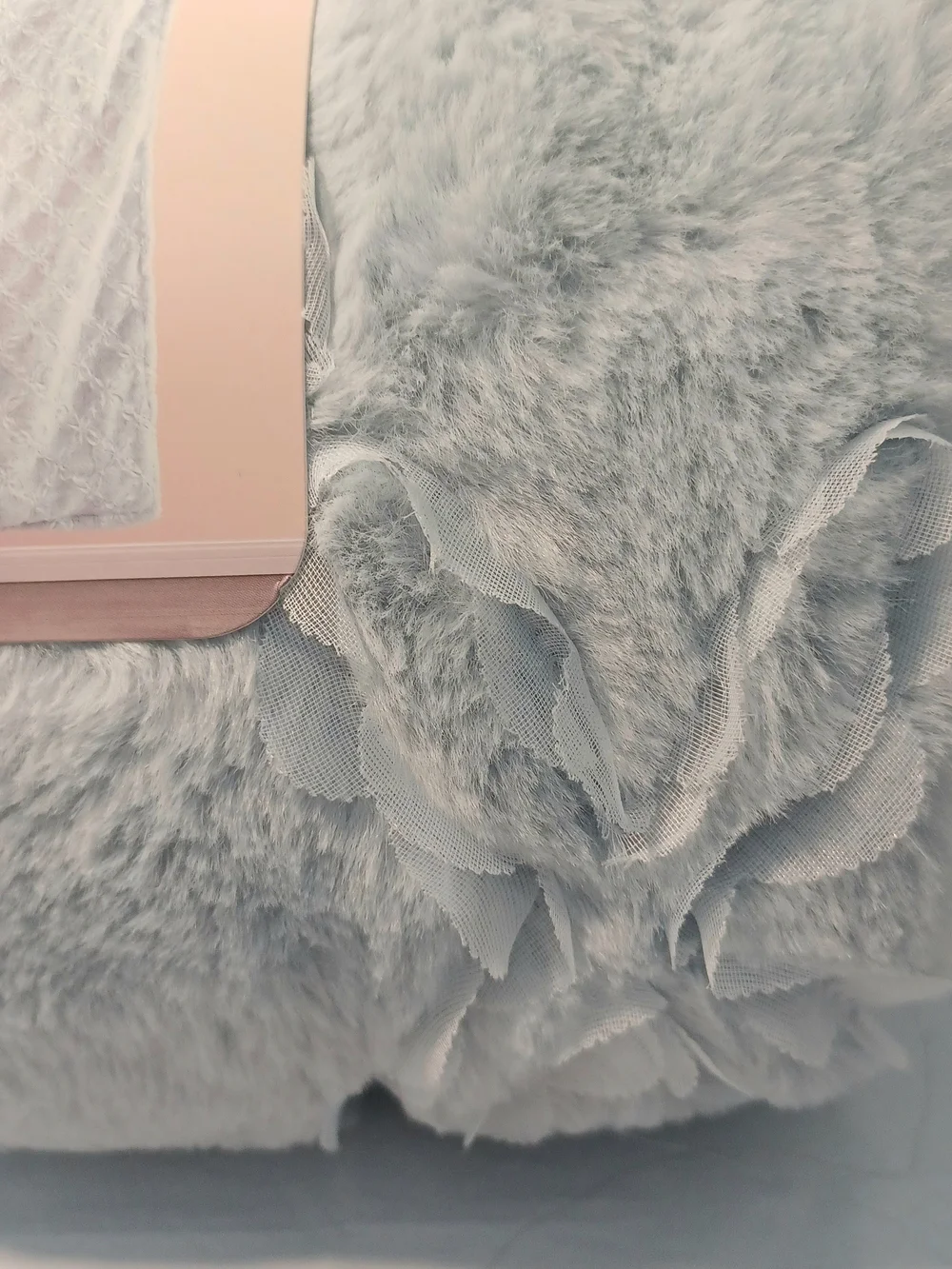 NEW: Teen Home Blue Bow Throw 50in X 60in, Dorm Room